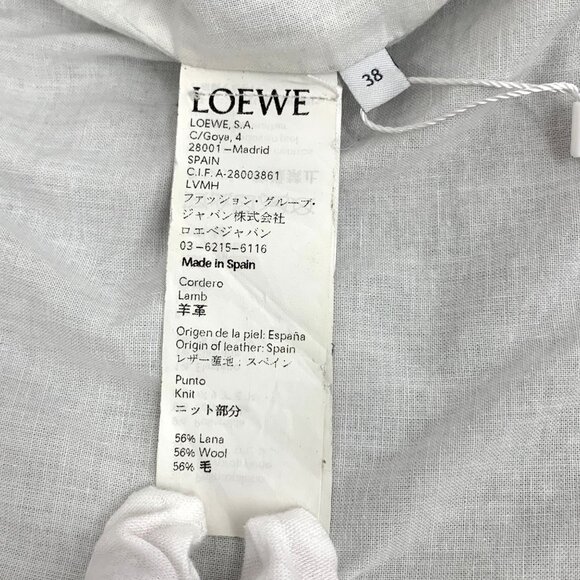 Loewe Black striped patchwork lamb leather Jacket - Picture 6 of 7